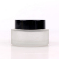 30ml Frosted cosmetic glass container glass eye cream jar with plastic screw cap